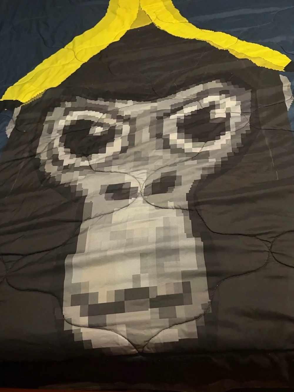Custom Gorilla Tag Blue Comforter Set with Monkey Design - Size Full